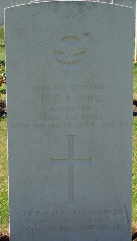 Sgt Henry George Alfred Hine<br/><br /><br />died December 16th, 1943
